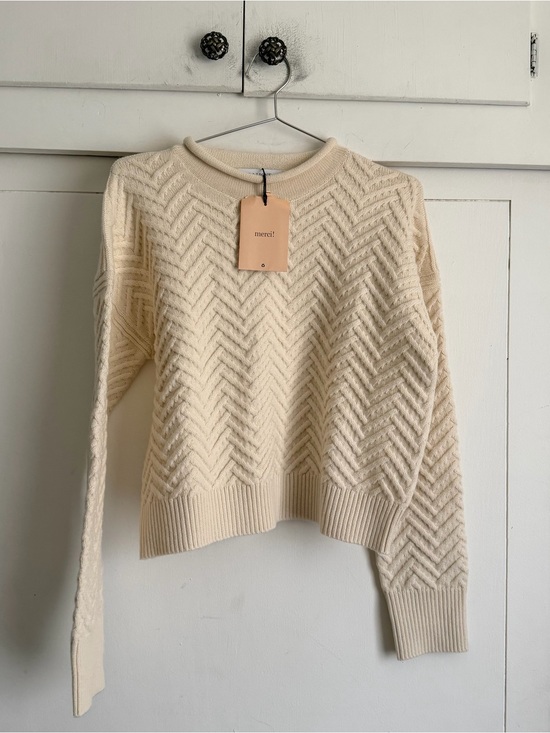 La Ligne Sweaters - La Ligne Portman Sweater- Cream